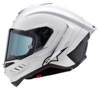 alpinestars S-R10 Solid Casque Intégral Carbone/Blanc S unisex noir