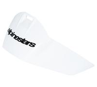 Alpinestars S-r10 Solid Race Helmet Rear Spoiler Blanc