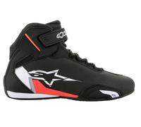 Alpinestars Secteur Chaussures de Moto Hommes (Noir/Blanc/Rouge) Gr : 8,5 =( 41