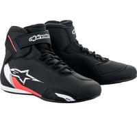 Alpinestars Sektor Chaussures de moto, noir-blanc-rouge, taille 48 pour homme