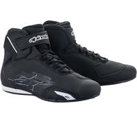 Alpinestars Sektor Chaussures de moto, Noir/Blanc, Taille 40