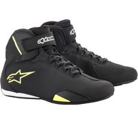 Alpinestars Sektor Chaussures de moto, noir/jaune néon, Taille 41