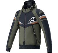 Alpinestars Sektor V2 Hoodie de moto, Vert/Noir, Taille S