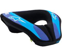 Alpinestars Sequence Garde-cou de motocross pour jeunes, bleu/blanc/noir, Taille L/XL