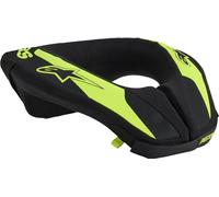 Alpinestars Sequence Garde-cou de motocross pour jeunes, Jaune/noir néon, Taille L/XL