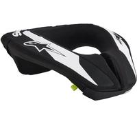 Alpinestars Sequence Garde-cou de motocross pour jeunes, Noir/Blanc, Taille S/M