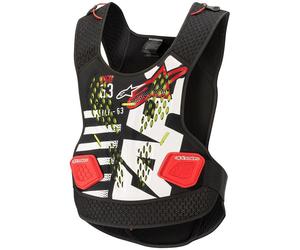 Alpinestars Sequence Protecteur thoracique, Blanc/Rouge, Taille XL/XXL