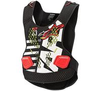 Alpinestars Sequence Protection de Poitrine Noir/Blanc/Rouge