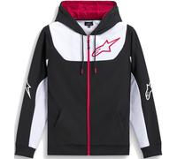 Alpinestars Sessions V3 Sweat à capuche zippé, noir-blanc-rouge, taille L pour homme