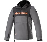Alpinestars Sherpa Veste textile de moto, Noir/Gris/Rouge, Taille L