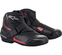 Alpinestars SM-1 R V2 Chaussures de moto, noir-rouge, taille 46 pour homme