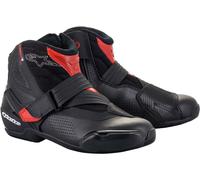 Alpinestars SM-1 R V2 Vented Chaussures de moto, noir-rouge, taille 48 pour homme