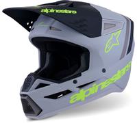 Alpinestars S-M3 Radium Casque de motocross, gris-jaune, taille S pour homme