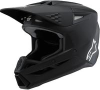 Alpinestars Casque de motocross SM3 Solid pour jeunes Noir Mat Y/L (52/53)