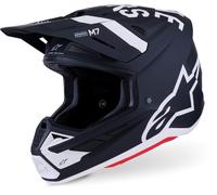Alpinestars SM7 Dasher Casque de motocross, noir-blanc, taille XL pour homme
