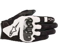 Alpinestars SMX 1 Air V2 Gants de moto, Noir/Blanc, Taille L