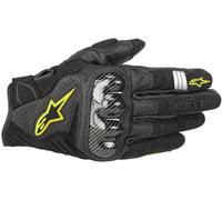 Alpinestars SMX 1 Air V2 Gants de moto, noir-jaune, taille L pour homme