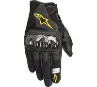 Alpinestars Gants Moto SMX-1 Air V2 Gloves Black Yellow Fluo, Noir/Jaune, M