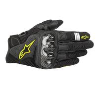 Alpinestars Gants Moto SMX-1 Air V2 Gloves Black Yellow Fluo, Noir/Jaune, XL