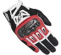 Alpinestars SMX-2 Air Carbon V2 Gants de moto, noir-blanc-rouge, taille XL pour homme