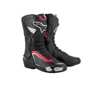 Alpinestars SMX-6 V3 Bottes de moto, schwarz/silber/rot, 41