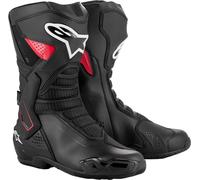 Alpinestars SMX-6 V3, bottes Drystar 49 EU Noir/Rouge Noir/Rouge