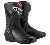 Alpinestars SMX-6 V3 Fluo Bottes de moto, schwarz/rot, 44