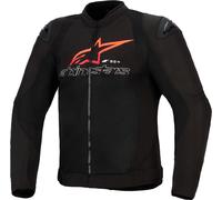 Alpinestars SMX Air Veste textile de moto perforée, Noir/Rouge/Blanc, Taille 3XL
