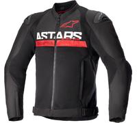 Alpinestars SMX Air Veste textile de moto perforée, noir/rouge, Taille S