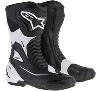 Alpinestars SMX S Bottes de moto, noir-blanc, taille 50 pour homme