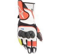 Alpinestars SP-2 V3, gants M Blanc/Rouge Néon/Noir Blanc/Rouge Néon/Noir