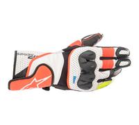 Alpinestars SP-2 V3, gants XL Blanc/Rouge Néon/Noir Blanc/Rouge Néon/Noir
