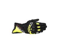 Alpinestars SP-3 Gants de Moto, Schwarz/weiß/Neon-Gelb, XL