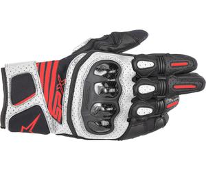 Alpinestars SP X Air Carbon V2 Gants de moto, Noir/Blanc/Rouge, Taille S