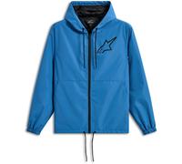 Alpinestars Speeder Chromium Windbreaker, veste en textile XL Bleu/Noir Bleu/Noir