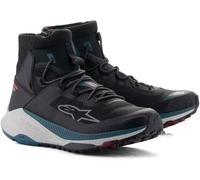Alpinestars Speedforce XR Chaussures de moto, noir-turquoise-bleu, taille 44 pour homme