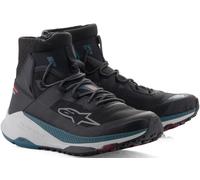 Alpinestars Speedforce XR Chaussures de moto, noir-turquoise-bleu, taille 48 pour homme