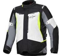Alpinestars Veste moto textile ST-1 imperméable Blanc/Gris/Noir/Jaune Néon L Homme