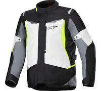 Alpinestars ST-1 Veste textile de moto imperméable, noir-gris-jaune, taille XL pour homme