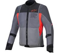 Alpinestars ST-2 Air Blouson textile de moto, gris-rouge, taille S pour homme