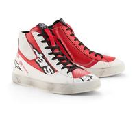 Alpinestars Stated Flair Chaussures moto, Blanc/Rouge, Taille 7,5