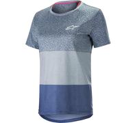 Alpinestars Stella Alps 8.0 Maillot de vélo SS Ladies, bleu, taille XL pour femmes
