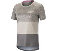 Alpinestars Stella Alps 8.0 Maillot de vélo SS Ladies, gris, taille XL pour femmes