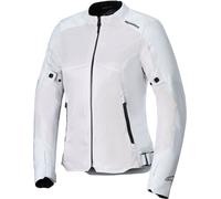 Alpinestars Stella C-1 Air Veste textile de moto pour femmes, argent, taille 2XL