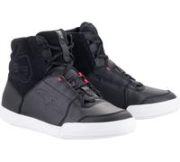 Alpinestars Stella Chrome Drystar Chaussures de moto imperméables pour dames, noir/rose, Taille 8,5