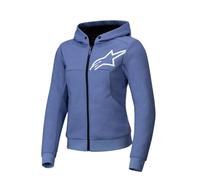 Alpinestars Stella Chrome V2 Sport Sweat à capuche zippé de moto pour femmes, blau, L