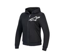 Alpinestars Sweat à capuche zippé moto Stella Chrome V2 Sport Femme Noir Taille S