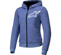 Alpinestars Stella Chrome V2 Sport Sweat à capuche zippé de moto pour femmes, bleu, taille M