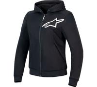Alpinestars Sweat à capuche zippé moto Stella Chrome V2 Sport Femme Noir Taille S