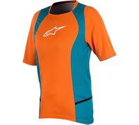 Alpinestars Stella Drop 2 SS Maillot de vélo dames, bleu-orange, taille XS pour femmes